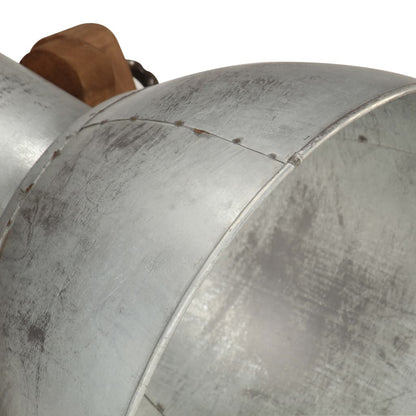 Floor lamps 3 pcs. Silver E27 Mango solid wood