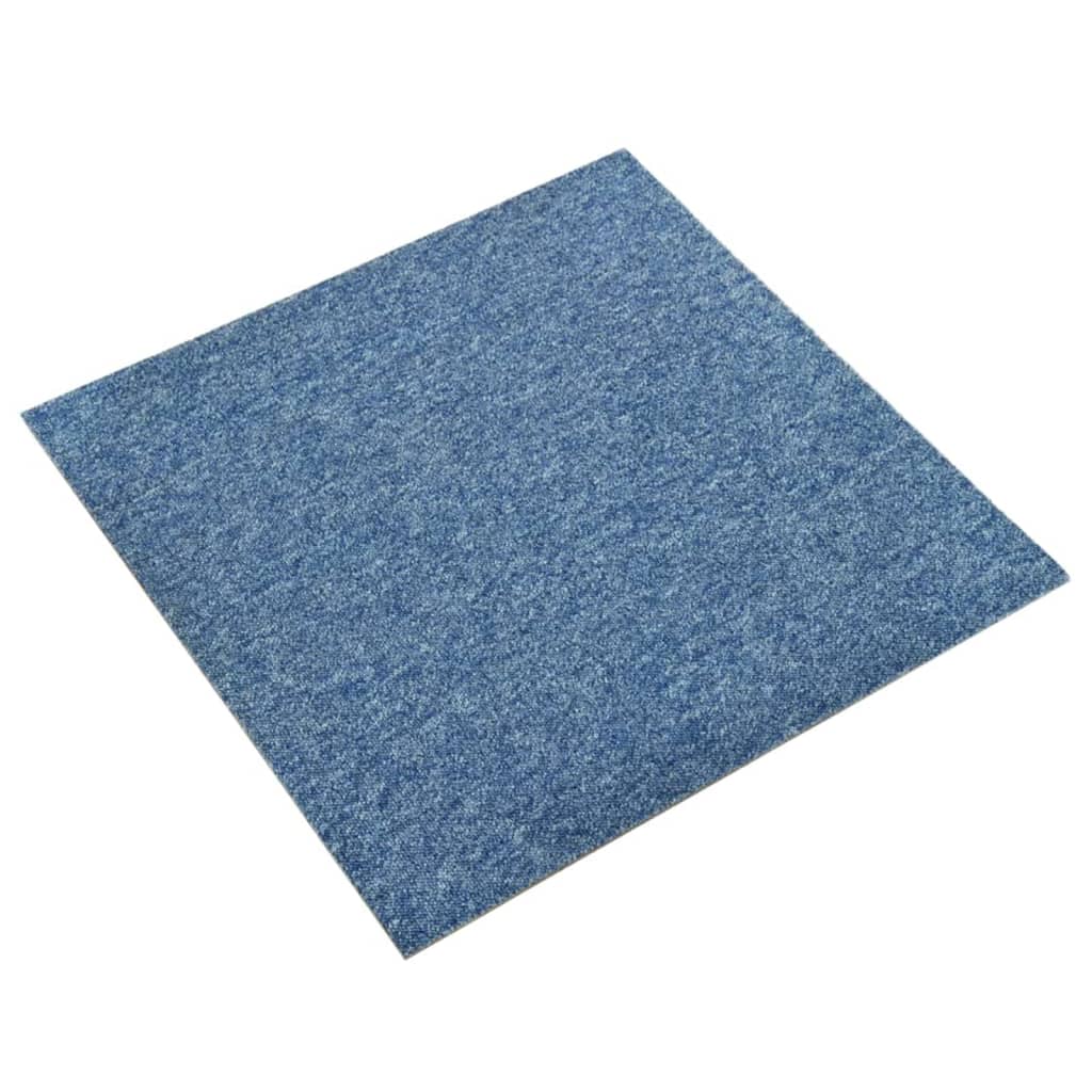 Carpet tiles 20 pcs. 5 m² 50x50 cm blue