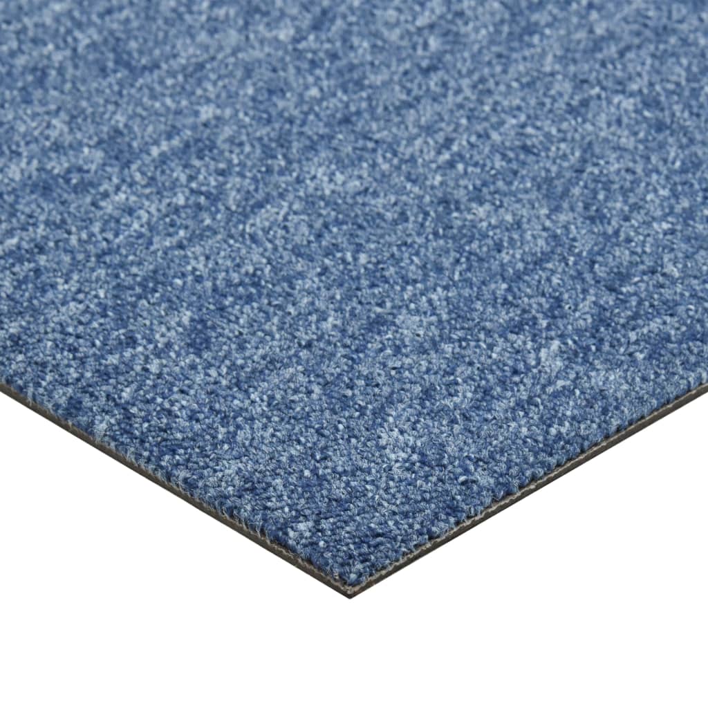 Carpet tiles 20 pcs. 5 m² 50x50 cm blue