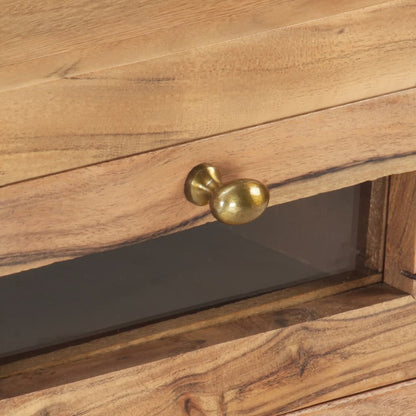 Komoda za TV 110x30x40 cm puno bagremovo drvo