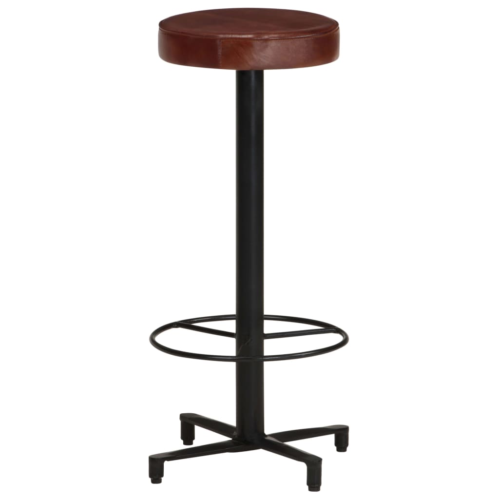 Bar stools 2 pcs. 76 cm genuine leather