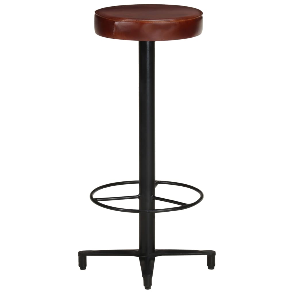 Bar stools 2 pcs. 76 cm genuine leather