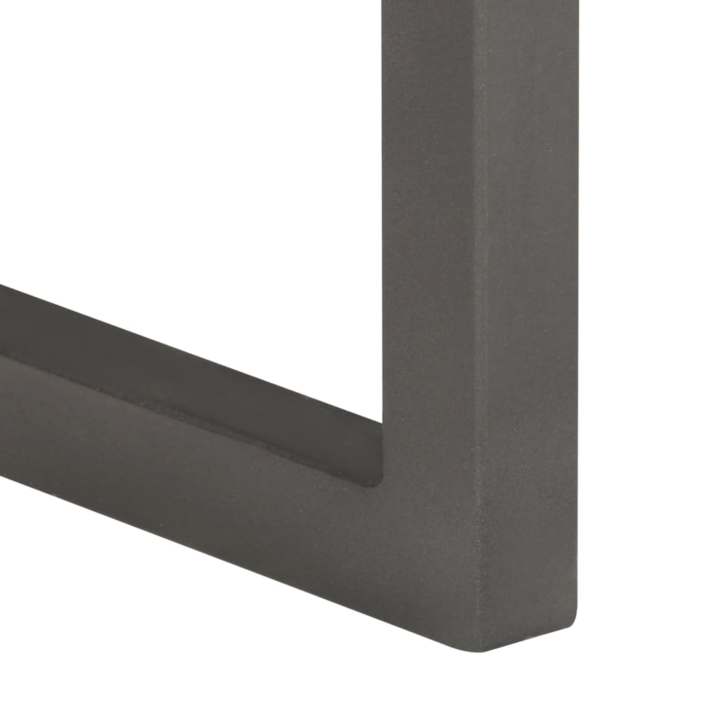 Cantilever chair 2 pcs. Brown genuine leather