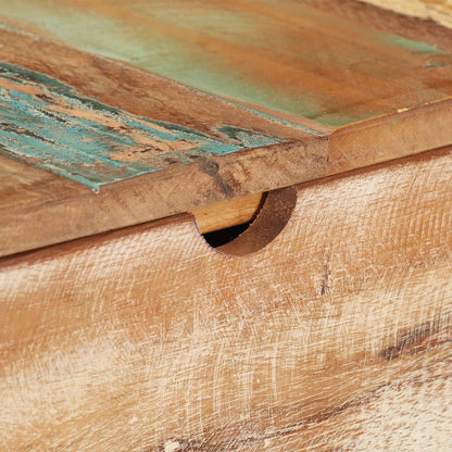 Dressing table with mirror 112x45x76 cm solid reclaimed wood