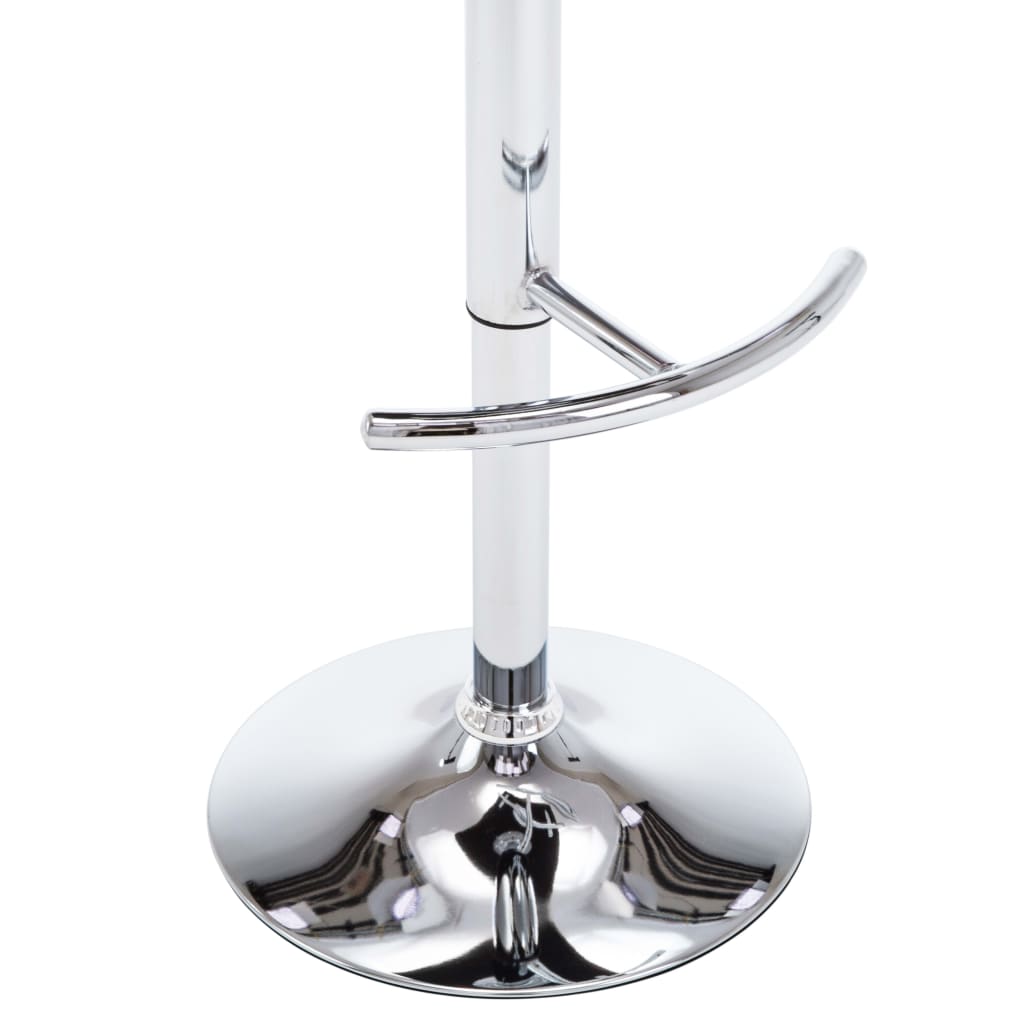 Bar stools 2 pcs. Black faux leather