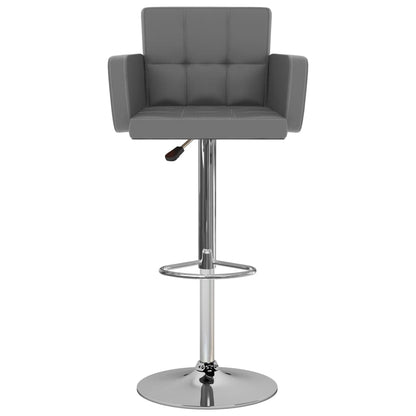 Bar stools 2 pcs. Grey faux leather