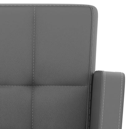 Bar stools 2 pcs. Grey faux leather