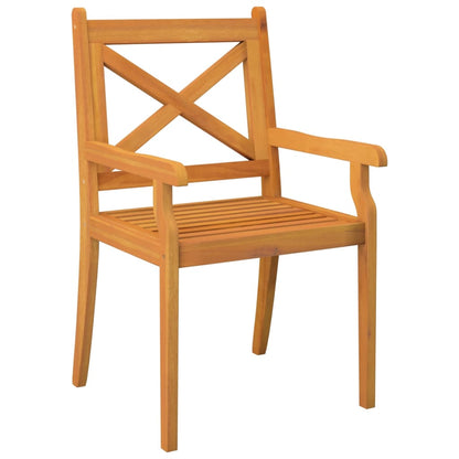 Garden dining chairs 2 pcs. Solid acacia wood