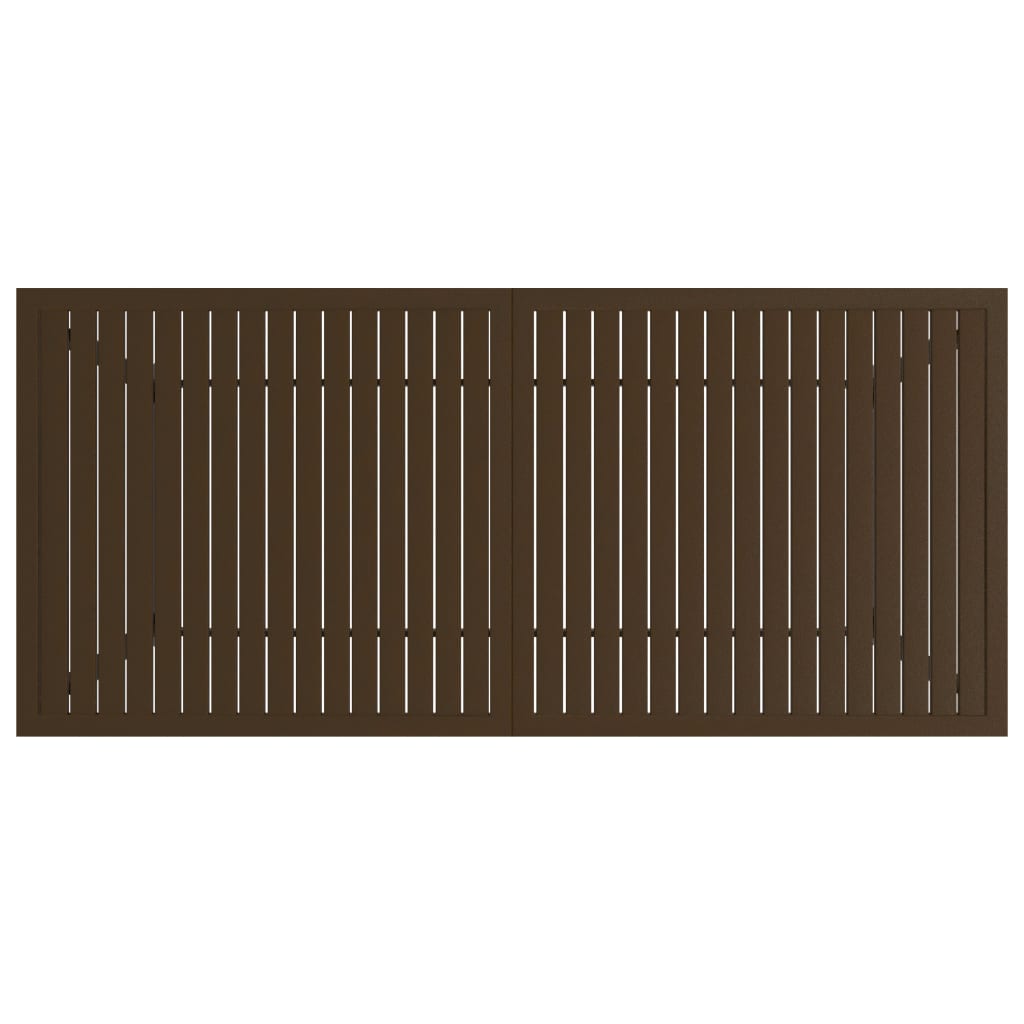 Gartentisch Braun 190x80x72 cm Stahl