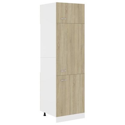 Refrigerator conversion cabinet Sonoma oak 60x57x207 cm wood material