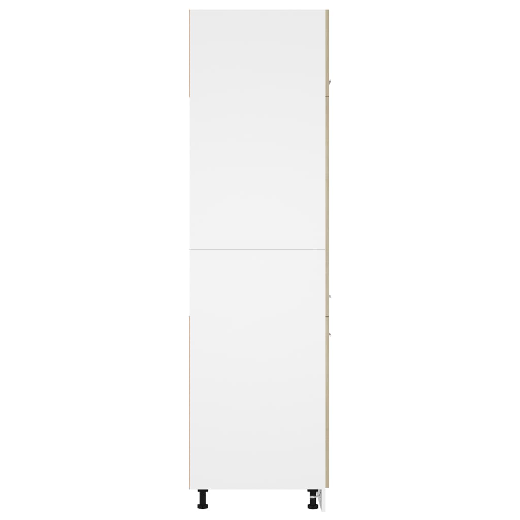 Refrigerator conversion cabinet Sonoma oak 60x57x207 cm wood material