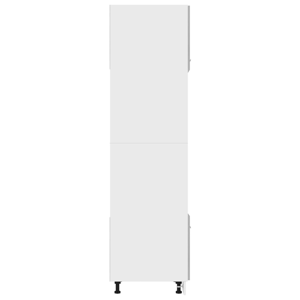 Microwave cabinet concrete grey 60x57x207 cm wood material