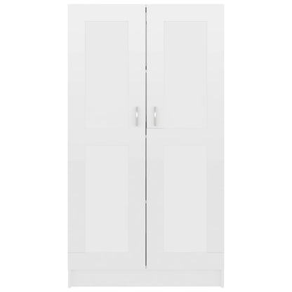 Bücherschrank Hochglanz-Weiß 82,5x30,5x150 cm Holzwerkstoff
