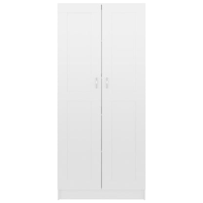 Bücherschrank Hochglanz-Weiß 82,5x30,5x185,5 cm Holzwerkstoff