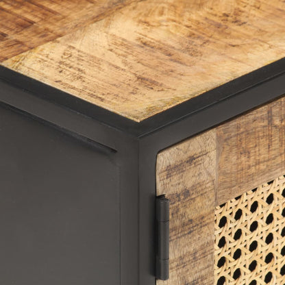 Komoda za TV 90x30x40 cm Grubo drvo manga i bečko pruće