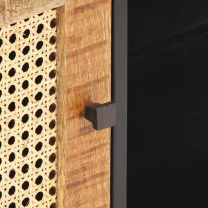 Komoda za TV 90x30x40 cm Grubo drvo manga i bečko pruće