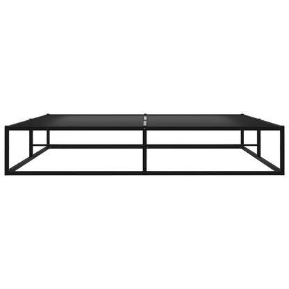 Bed frame black metal 140x200 cm
