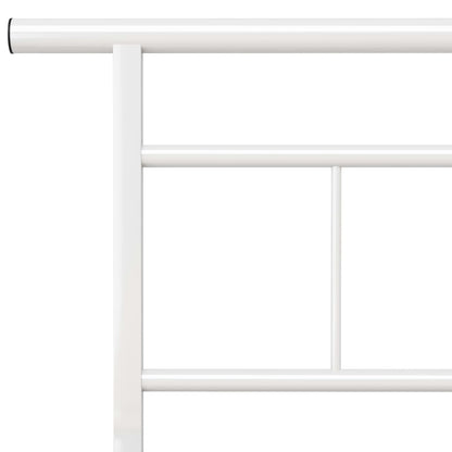 Okvir kreveta bijeli metal 200x200 cm