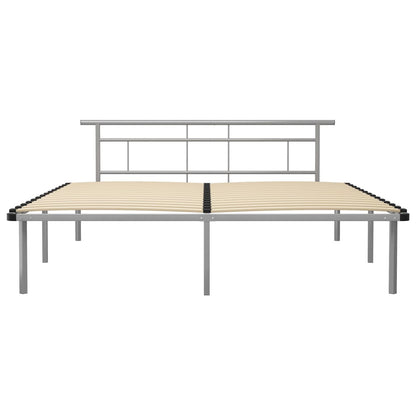 Bettgestell Grau Metall 200x200 cm