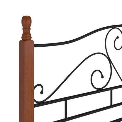 Bettgestell Schwarz Metall 160x200 cm