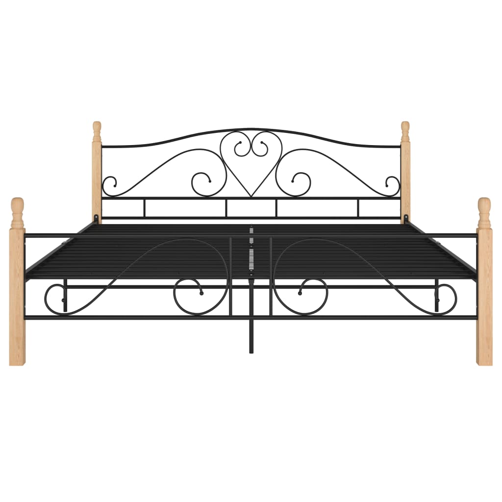 Bettgestell Schwarz Metall 180x200 cm