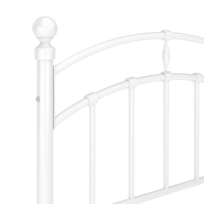 Okvir kreveta bijeli metal 90x200 cm