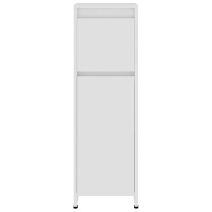 4-piece bathroom furniture set white wood material