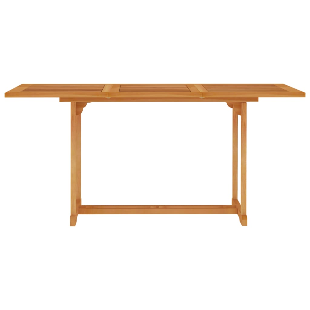 Garden table 150x90x75 cm solid teak wood