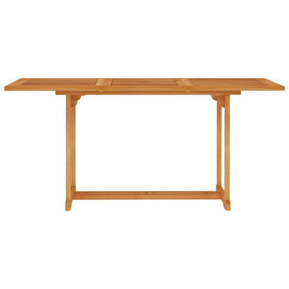 Garden table 150x90x75 cm solid teak wood