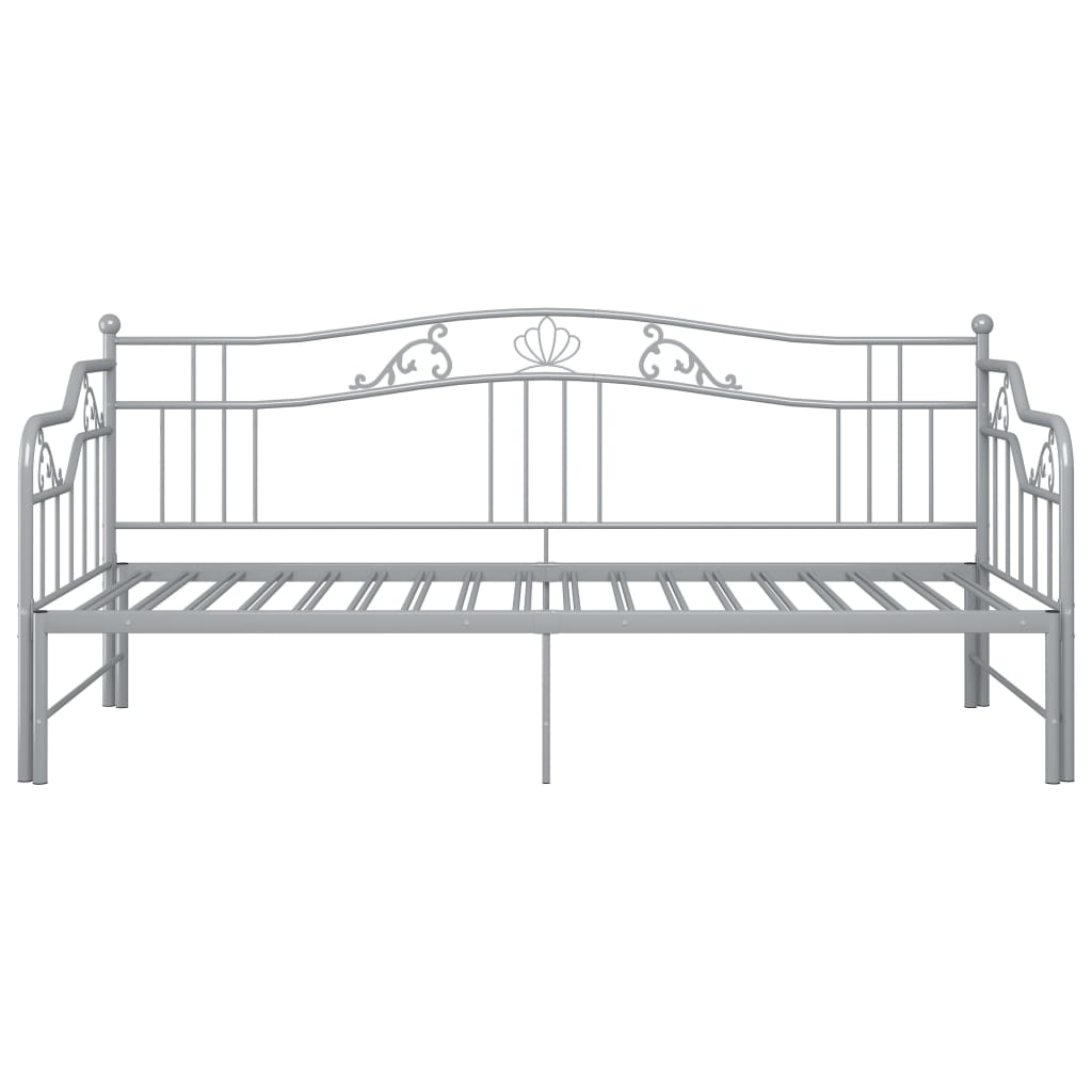 Okvir kauča na razvlačenje sivi metal 90x200 cm