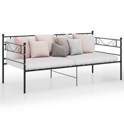 Sofa krevet okvir crni metal 90x200 cm