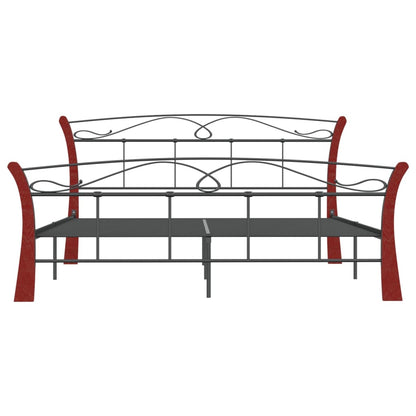 Bettgestell Schwarz Metall 140x200 cm