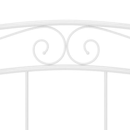 Bed white metal 140x200 cm