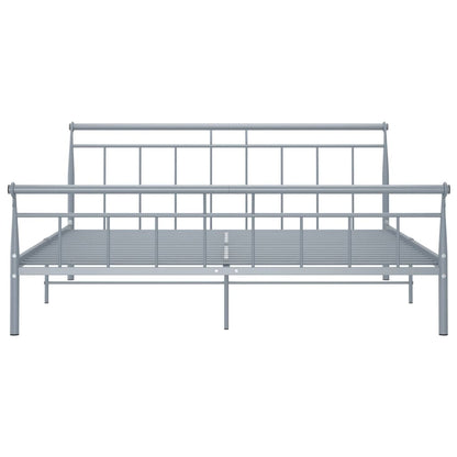 Bed frame grey metal 180x200 cm