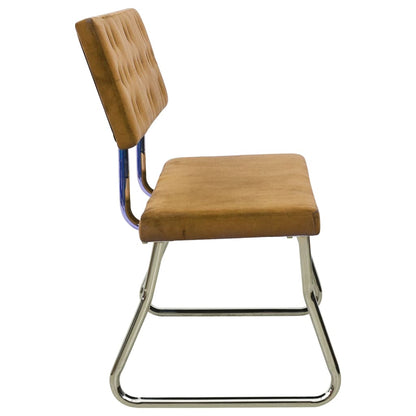 Bench 110 cm brown velvet