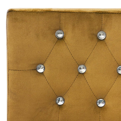 Bench 110 cm brown velvet