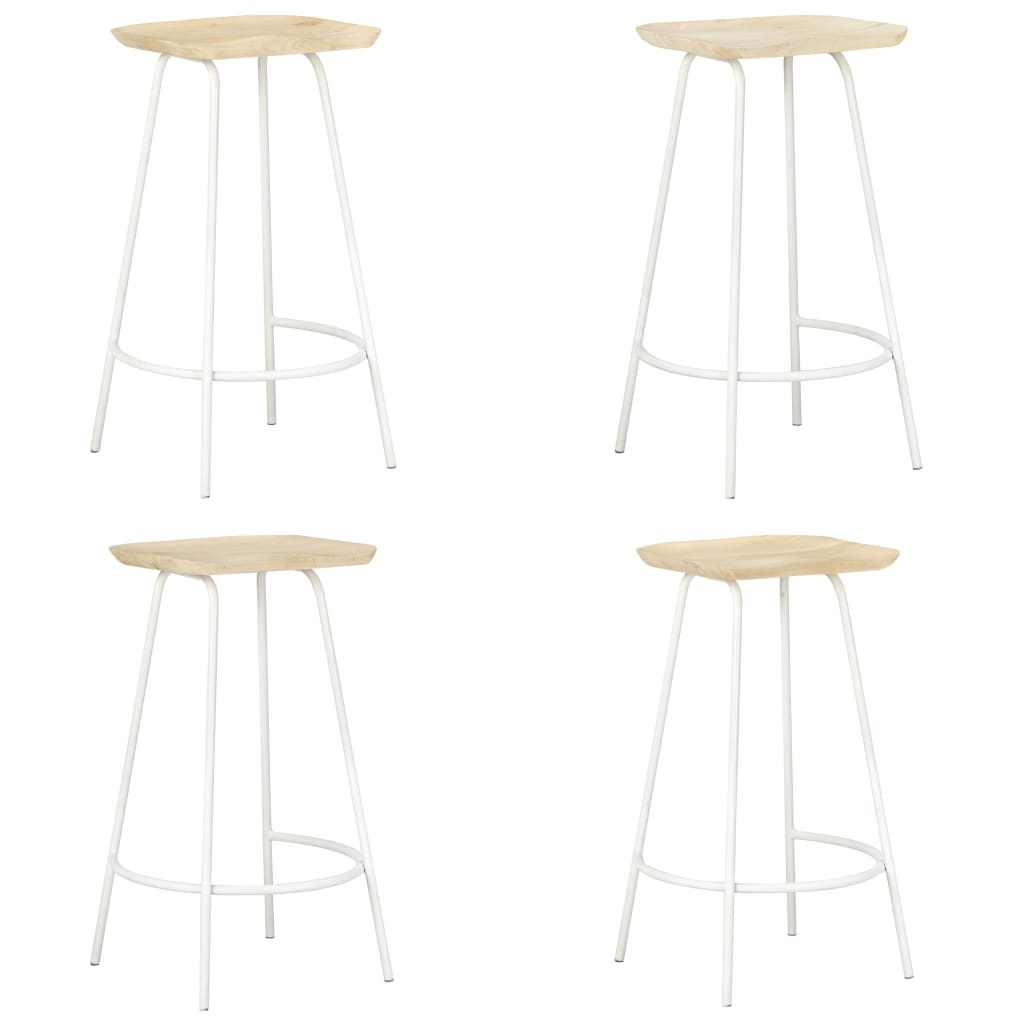 Bar stools 4 pcs. Mango solid wood