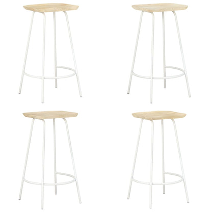 Bar stools 4 pcs. Mango solid wood