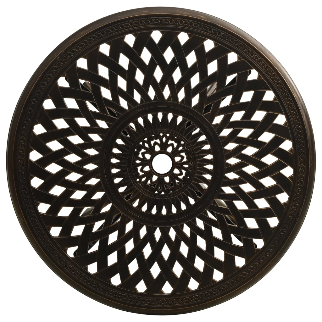 Brončani vrtni stol 78x78x72 cm od lijevanog aluminija