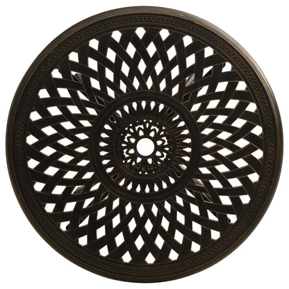 Brončani vrtni stol 78x78x72 cm od lijevanog aluminija