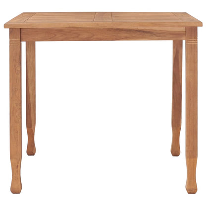 Garten-Esstisch 85x85x75 cm Teak Massivholz