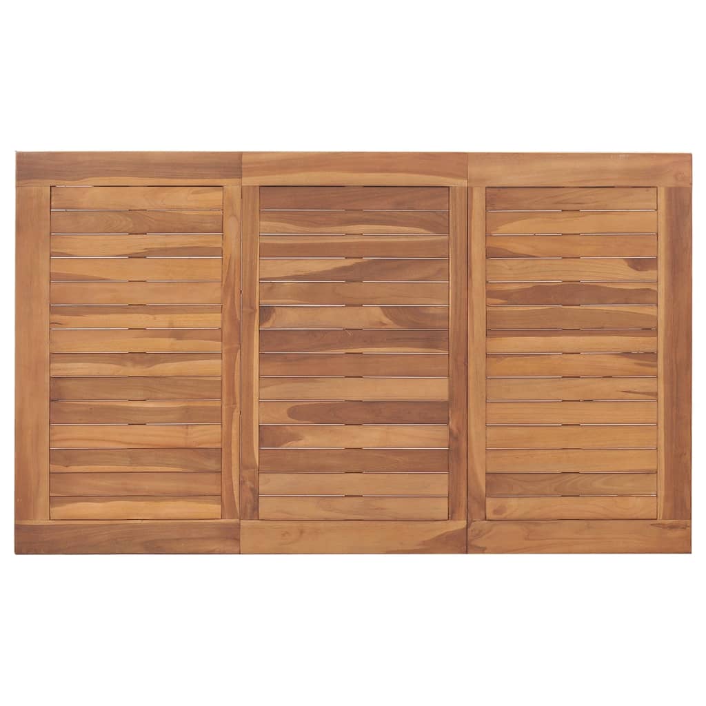 Garten-Esstisch 150x90x75 cm Teak Massivholz