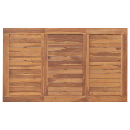 Garten-Esstisch 150x90x75 cm Teak Massivholz
