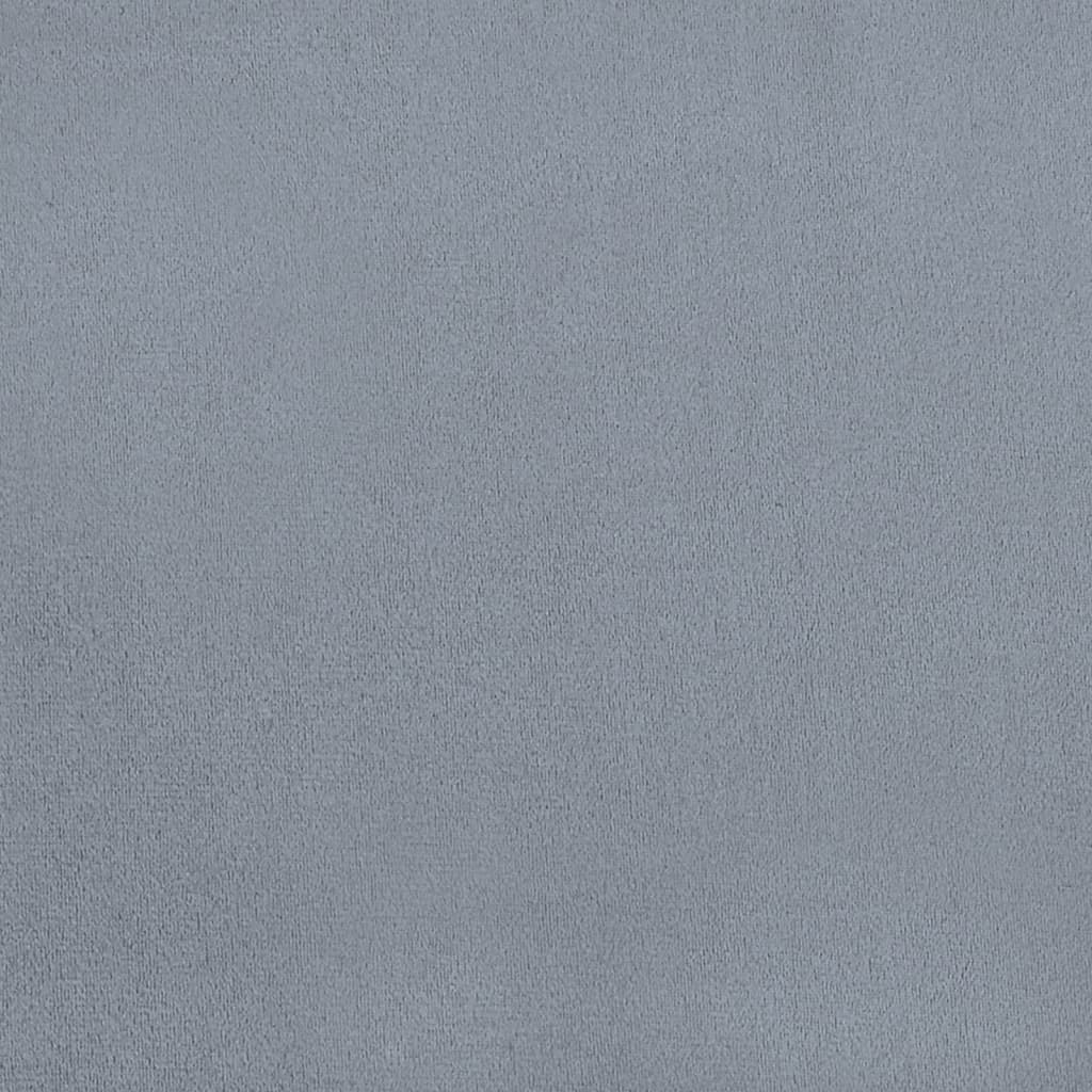 Esszimmerstühle 4 Stk. Hellgrau Samt