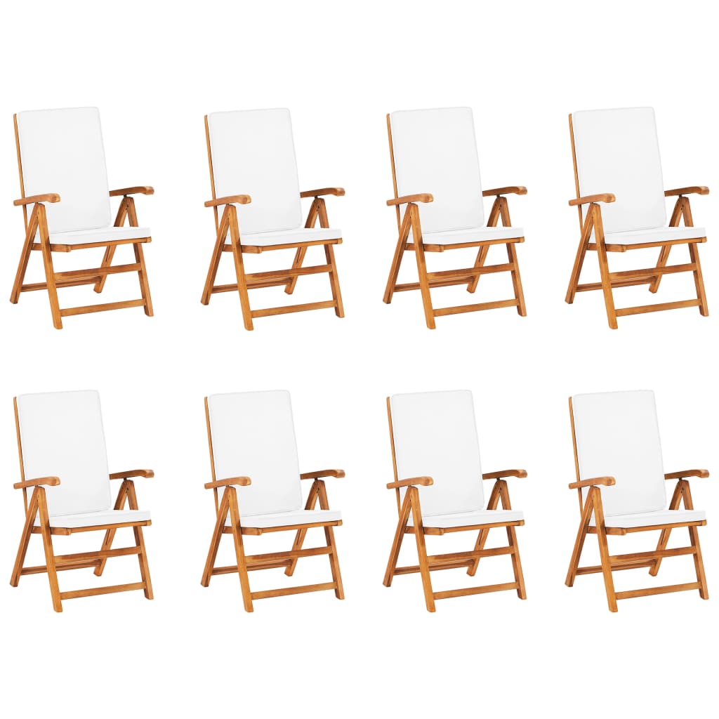 9-piece garden dining set with cushions solid teak