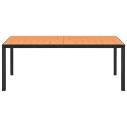 9-tlg. Garten-Essgruppe Schwarz und Braun