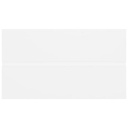 2-tlg. Badmöbel-Set Weiß Holzwerkstoff