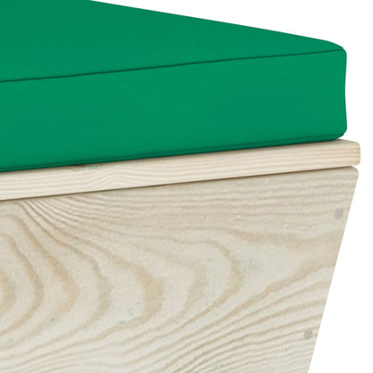 10 kom. Vrtna garnitura za sjedenje od paleta s jastucima od smrekovog drveta