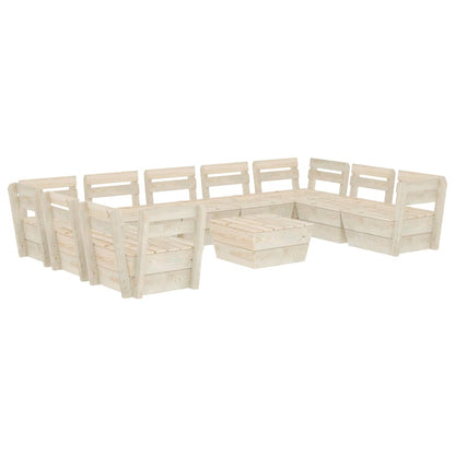 10-piece garden pallet lounge set Impregnated spruce wood