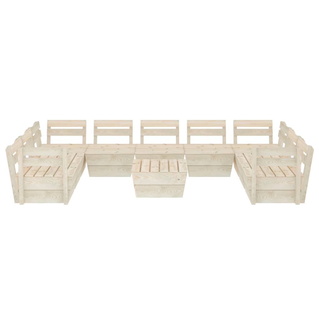 10-piece garden pallet lounge set Impregnated spruce wood